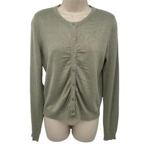 Sahalie Sweaters | Nwot Sahalie Womens Long Sleeve Button Front Sage Green Cardigan Sweater Size M | Color: Green | Size: M | Bethsreruns's Closet